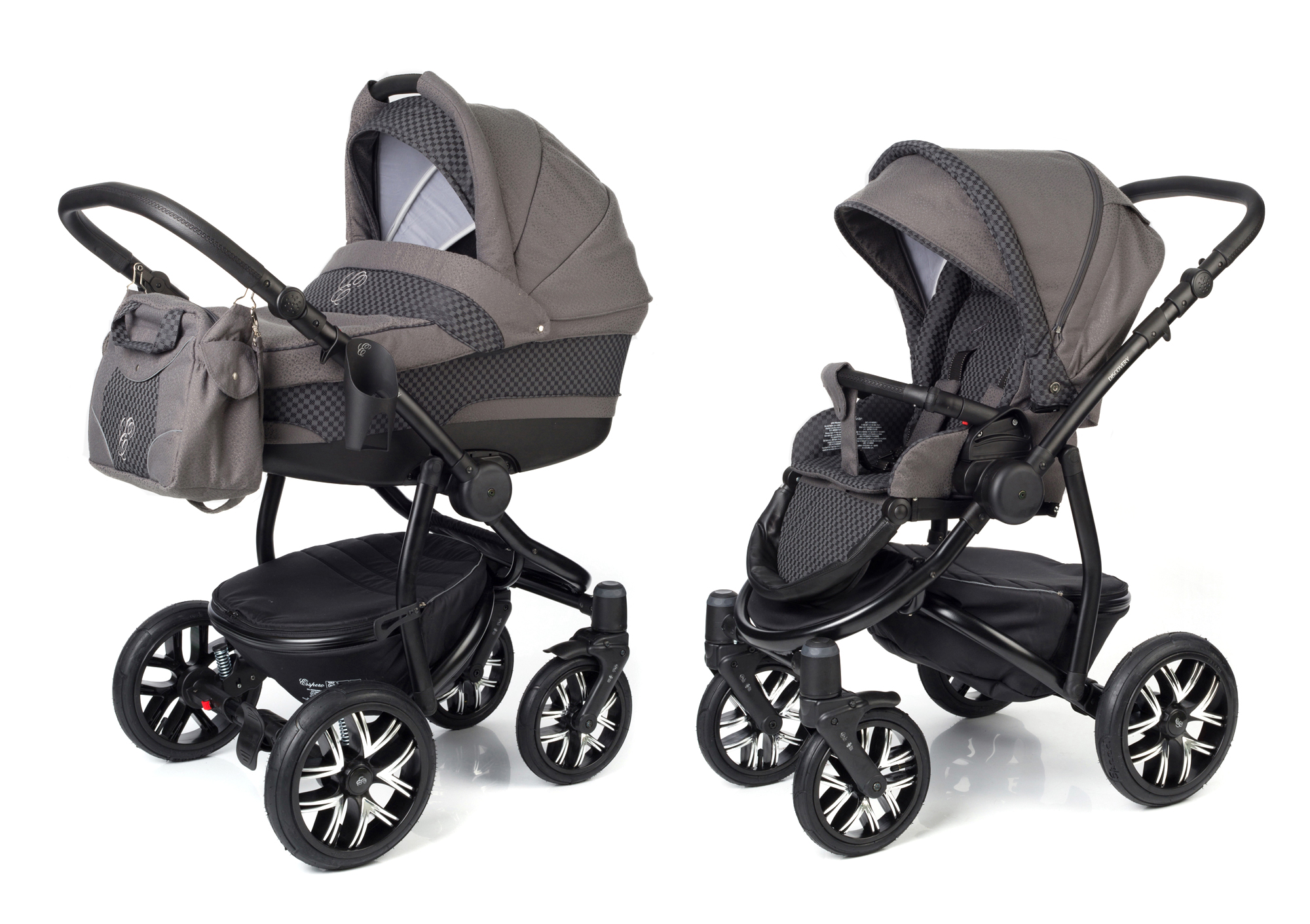 Коляска 2 в 1 Esspero Discovery (шасси Black) Carbon