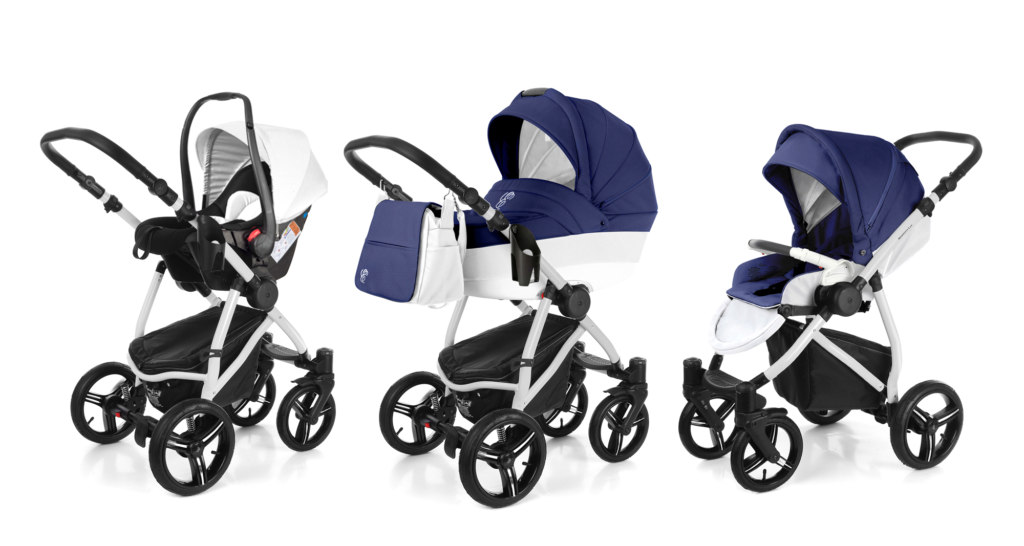 Коляска 3 в 1 Esspero Grand Newborn Lux (шасси Grey) Mar leatherette