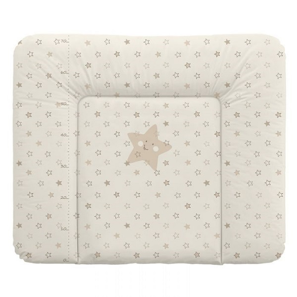Пеленальный матрас мягкий Ceba Baby 70х85 Stars Beige