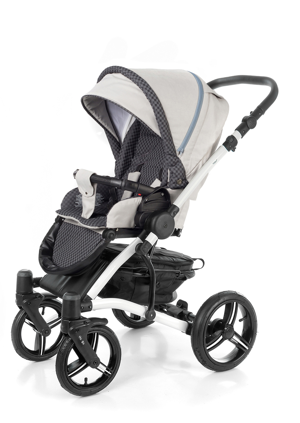 Прогулочная коляска Esspero Tour (шасси White) Grey Carbon