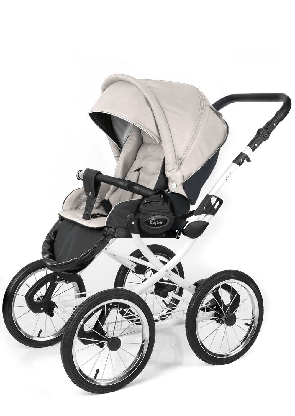Прогулочная коляска Esspero Classic Alu (шасси White) Beige
