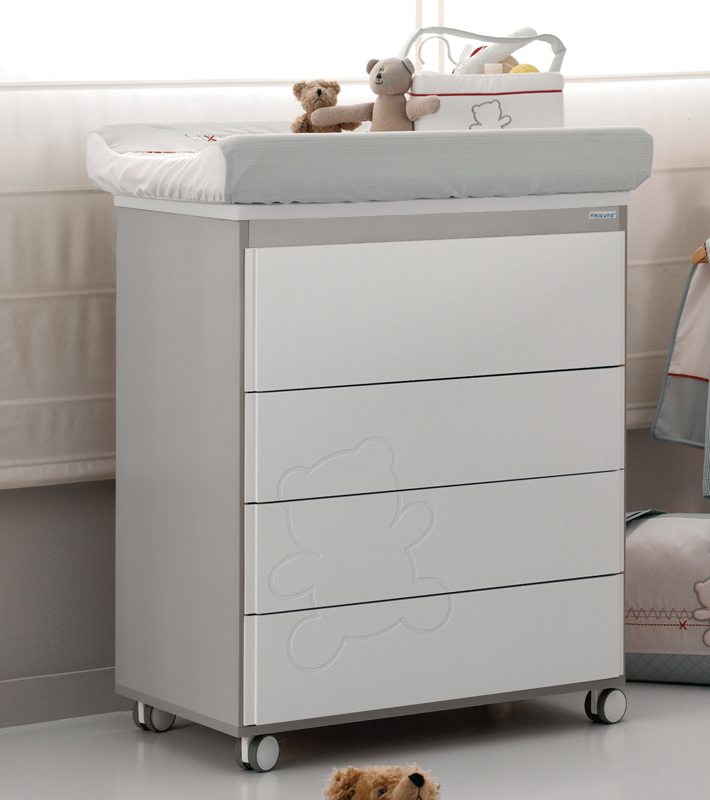 Пеленальный комод Micuna Neus B-1343 Grey/White