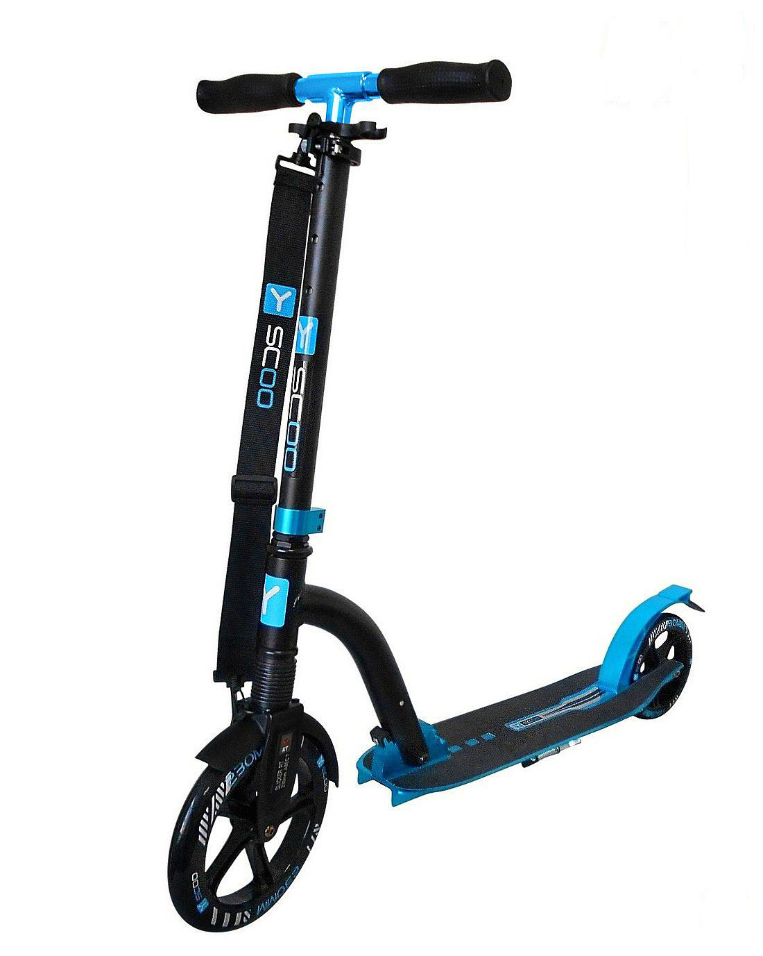 Самокат Y-SCOO RT 230 SLICKER DELUXE NEW Technology с амортизатором blue