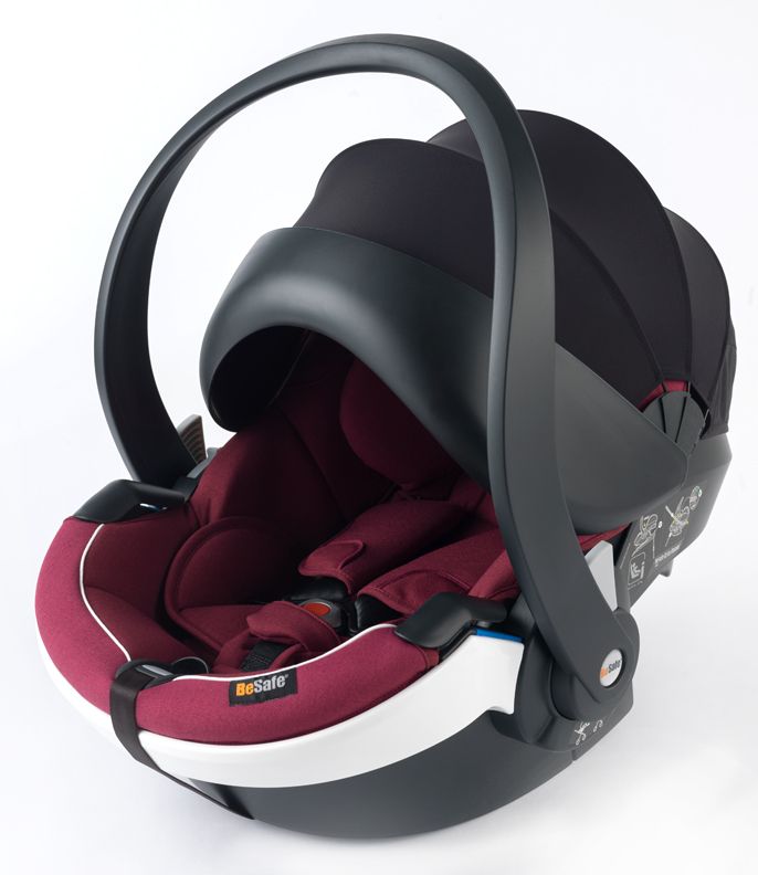 Автокресло BeSafe iZi Go Modular i-Size Wite Edge Burgundy Melange