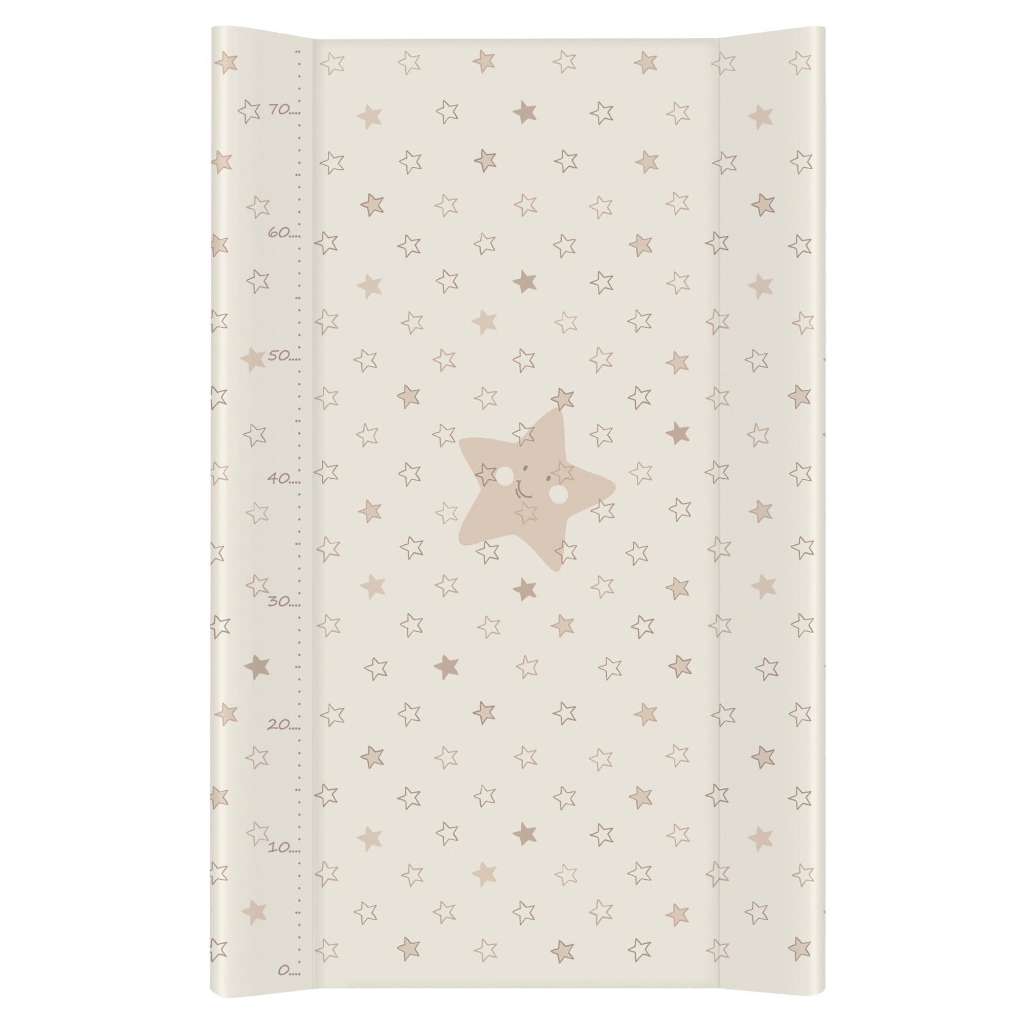 Матрац пеленальный Ceba Baby 80 см без изголовья на кровать 125*65 см Stars beige W-210-066-111