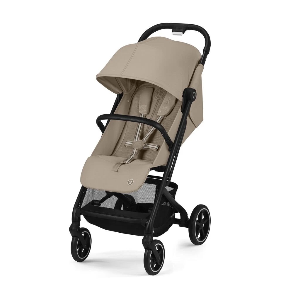 Прогулочная коляска Cybex Beezy Almond Beige с дождевиком и бампером