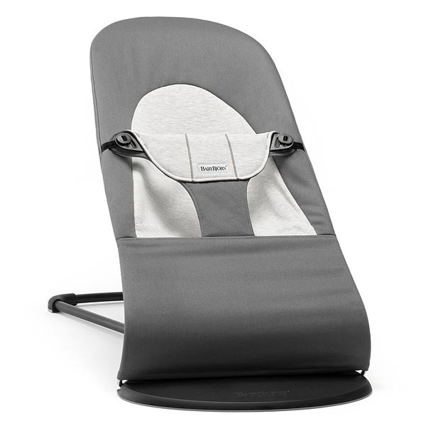 Детский шезлонг BabyBjorn Balance Soft (кресло - шезлонг) 84/Dark grey/Grey