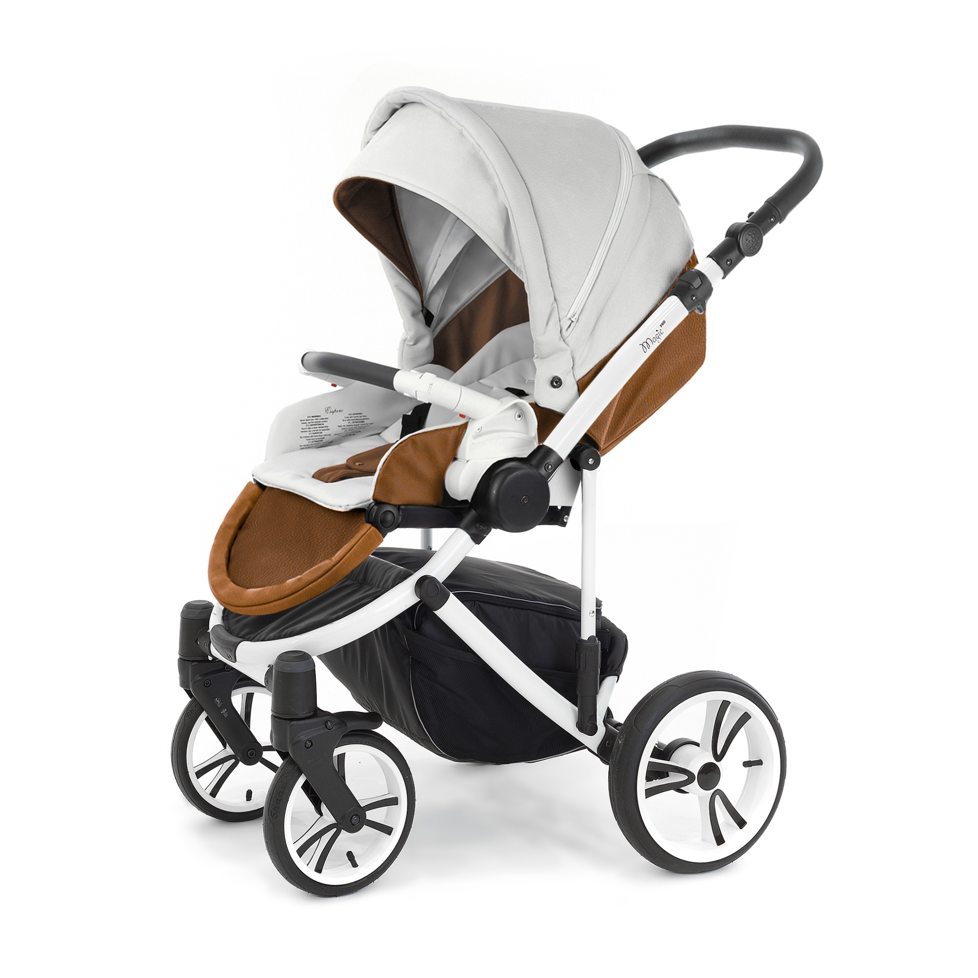 Прогулочная коляска Esspero Magic Alu (шасси Black) Orange leatherette