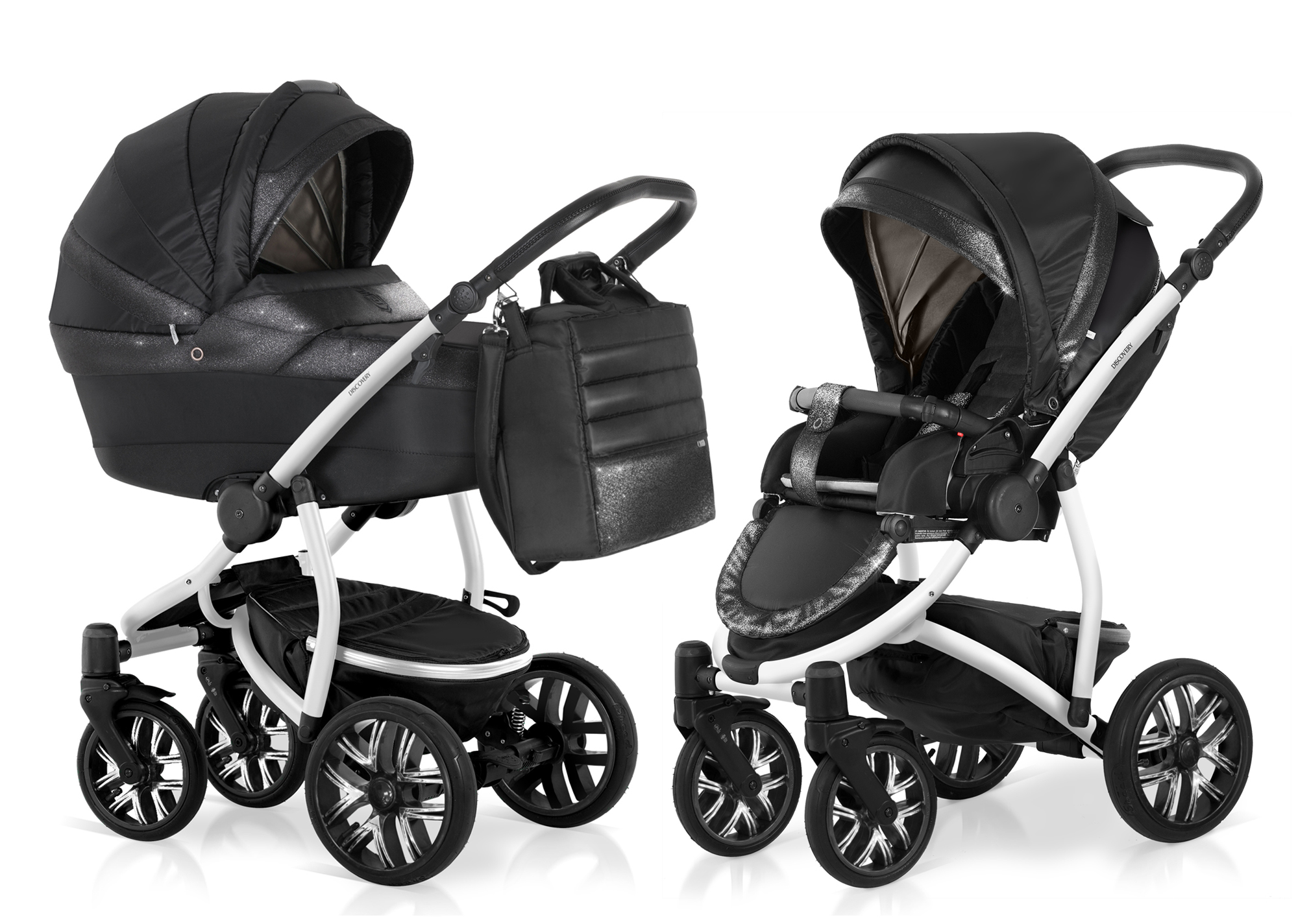 Коляска 2 в 1 Esspero Nord (шасси Discovery White) Sky Black