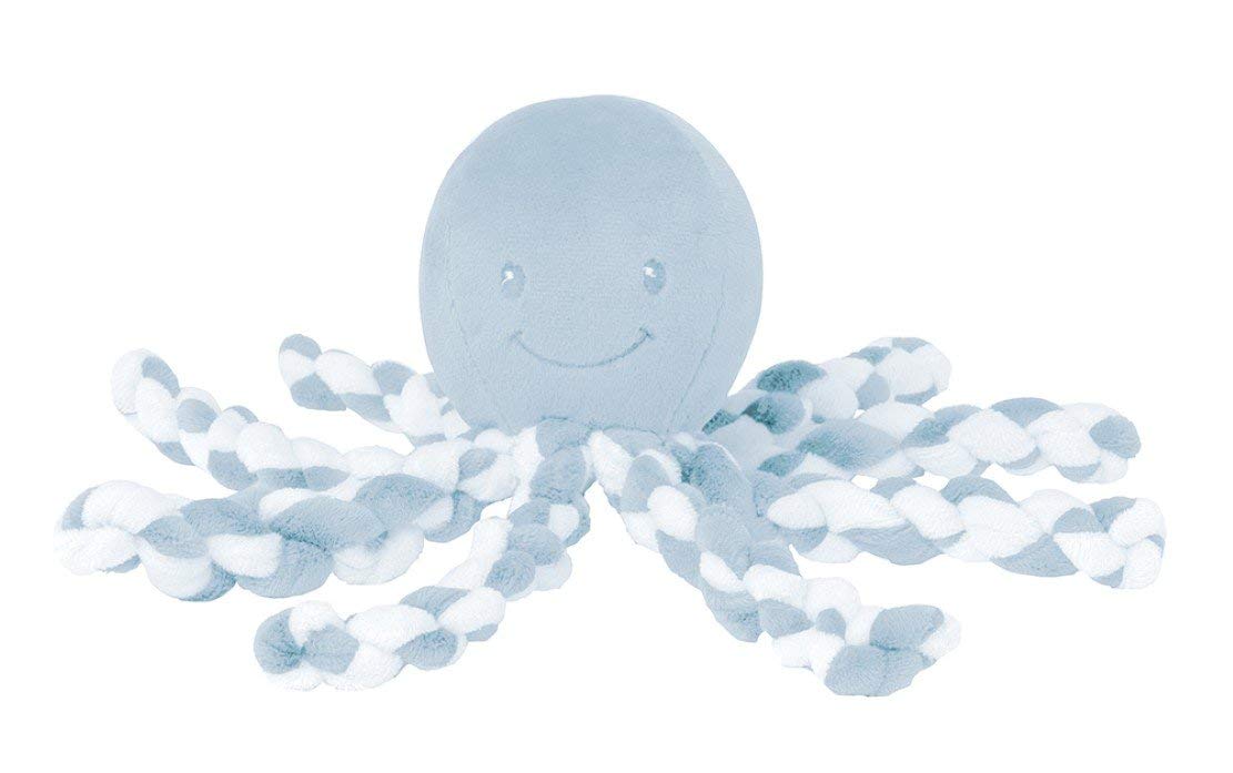 Мягкая игрушка Nattou Soft Toy Octopus Осьминог 878760 Light Blue/White