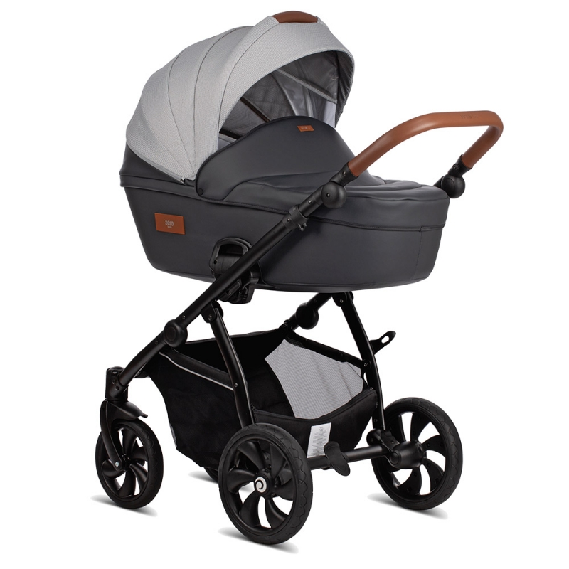 Коляска 2 в 1 Tutis Aero New Серая КОЖА