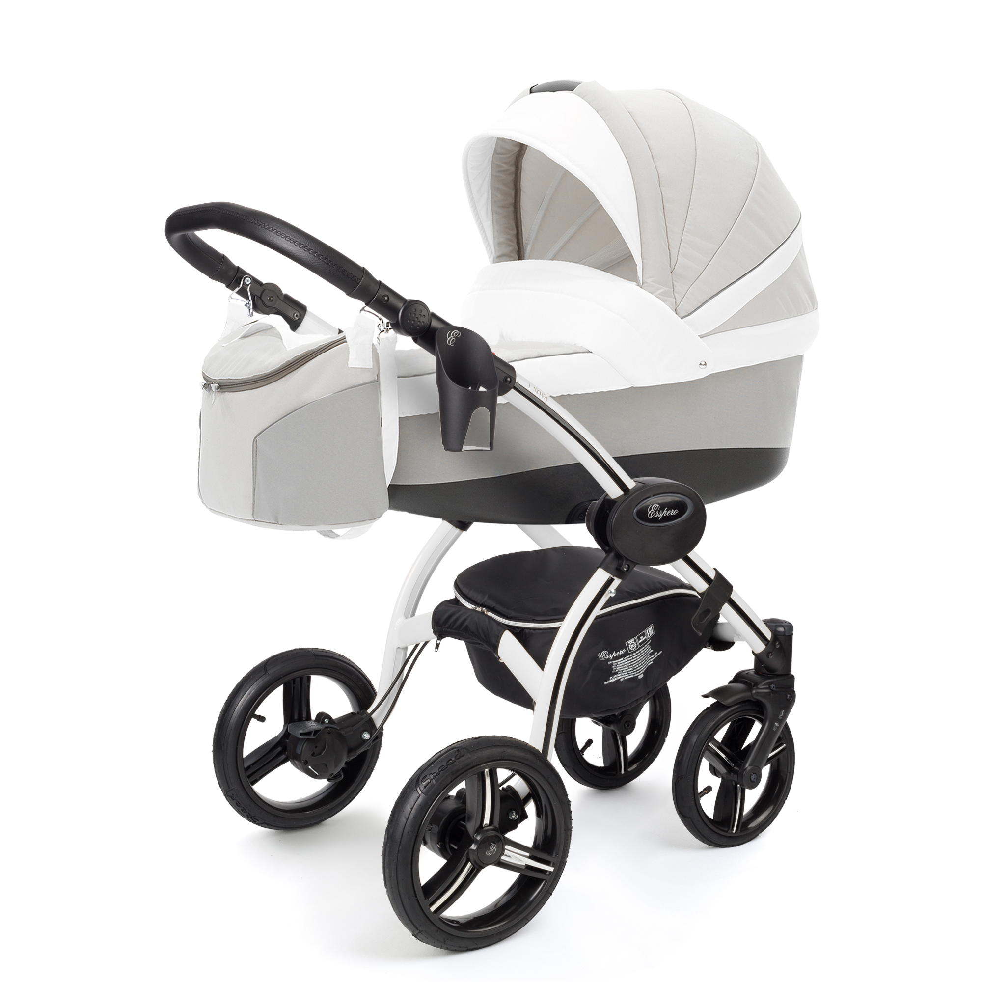 Коляска для новорожденных Esspero Grand I-Nova (шасси White) Vanila