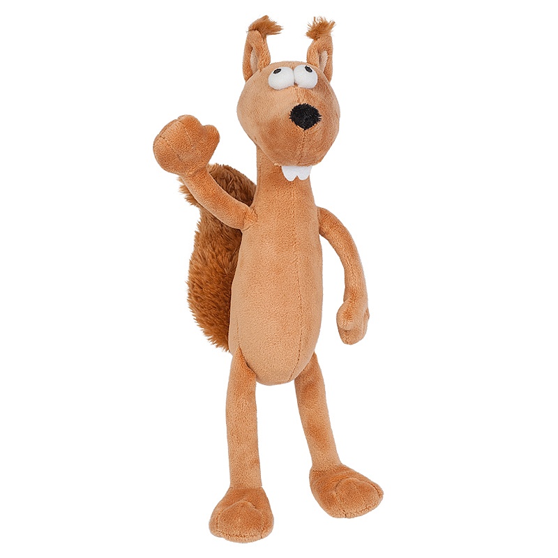 Мягкая игрушка Maxi Toys ГНУТИКИ (22 см) Бельчонок - Рыжий Хвостик