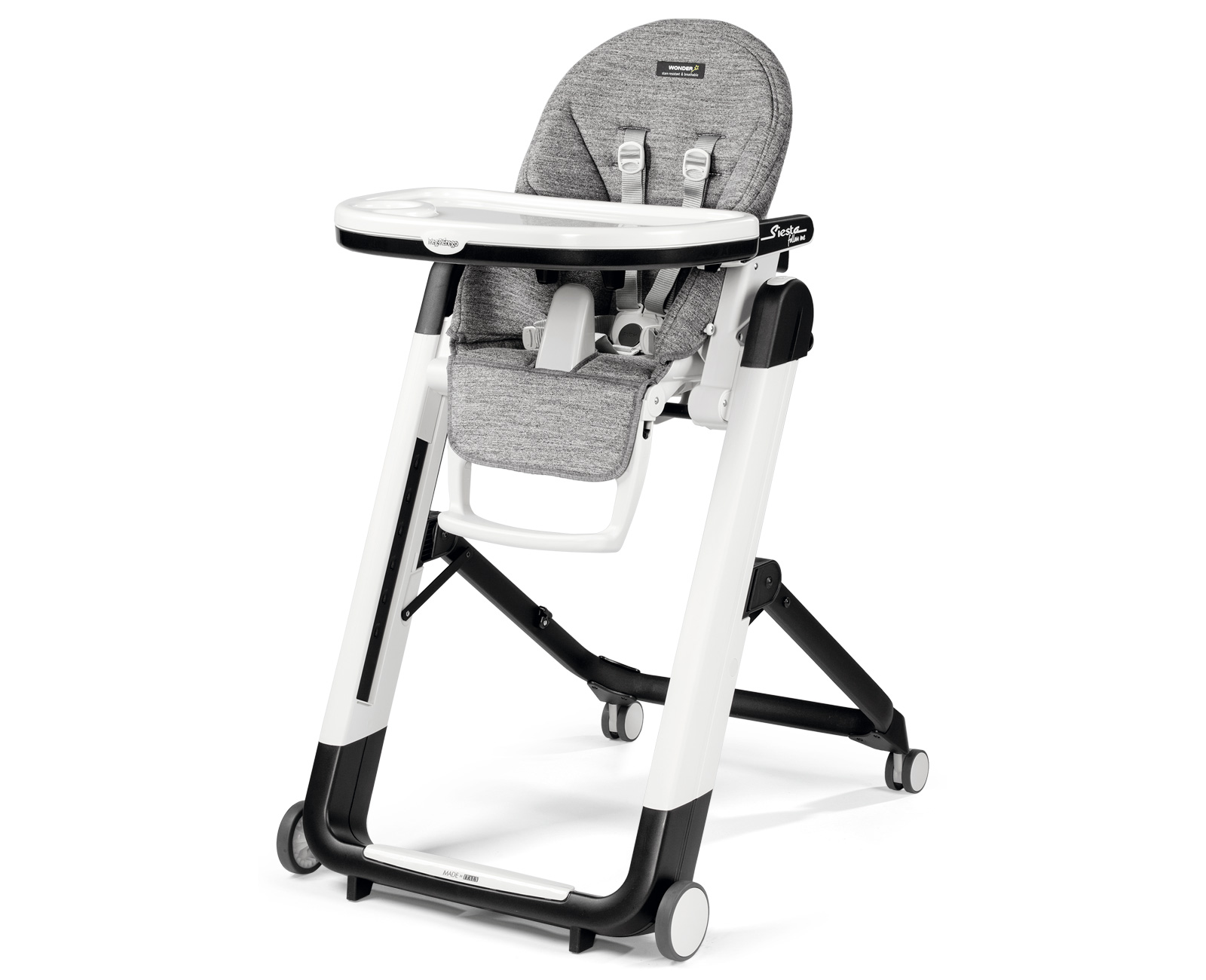 Стульчик для кормления Peg Perego Siesta Follow Me Wonder Grey