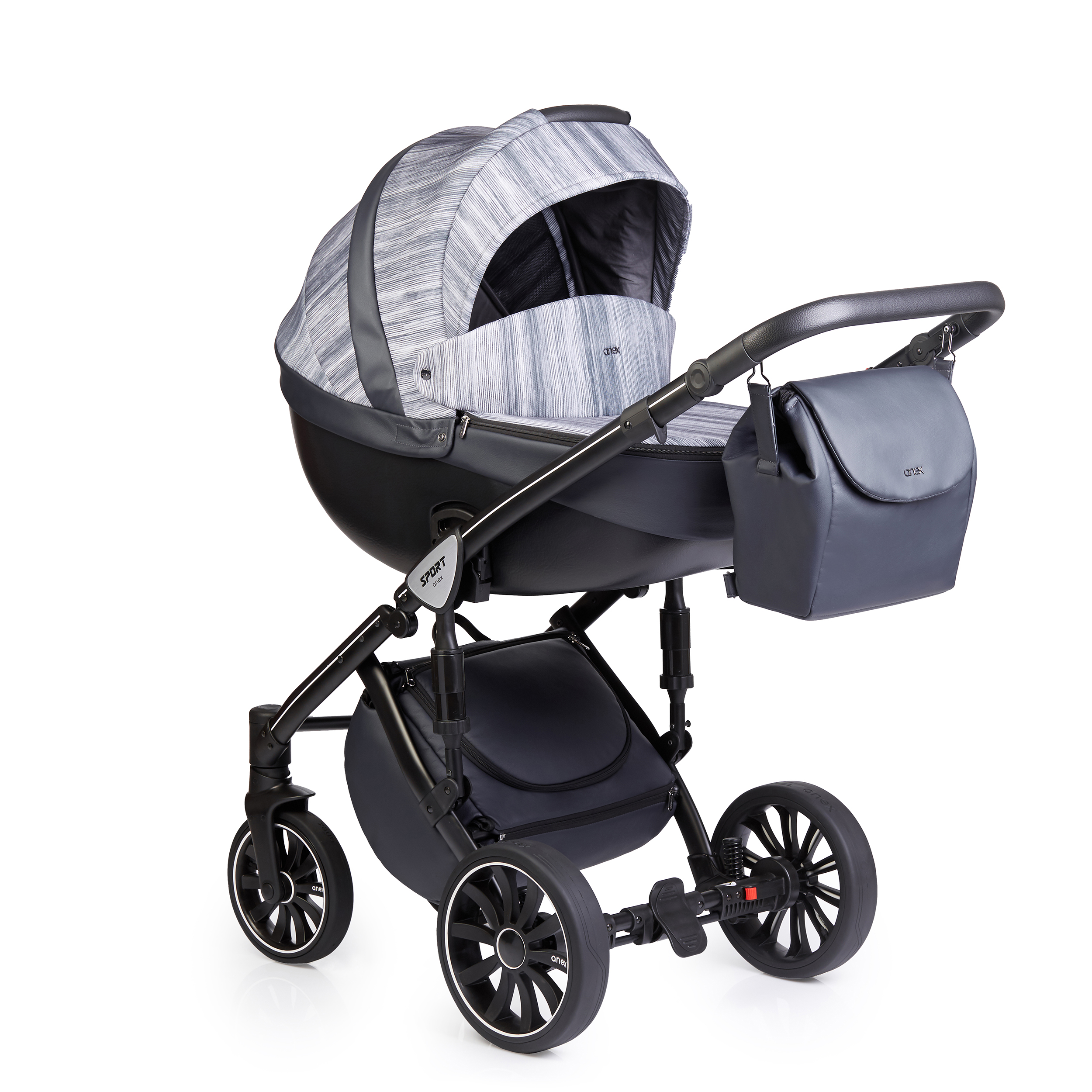 Коляска 3 в 1 Anex Sport graphit noise