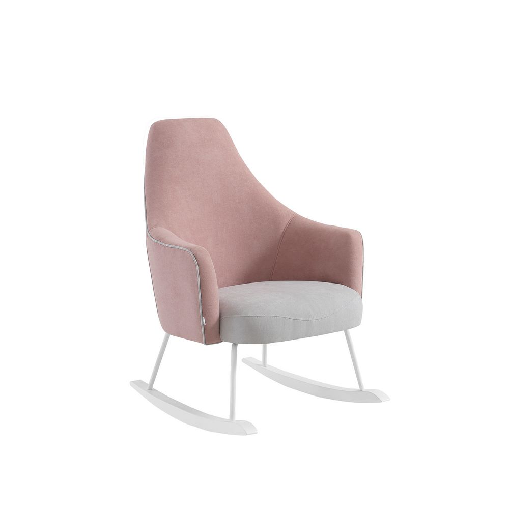 Кресло-качалка Micuna Wing/Moom White (Pink tierra/Light grey)