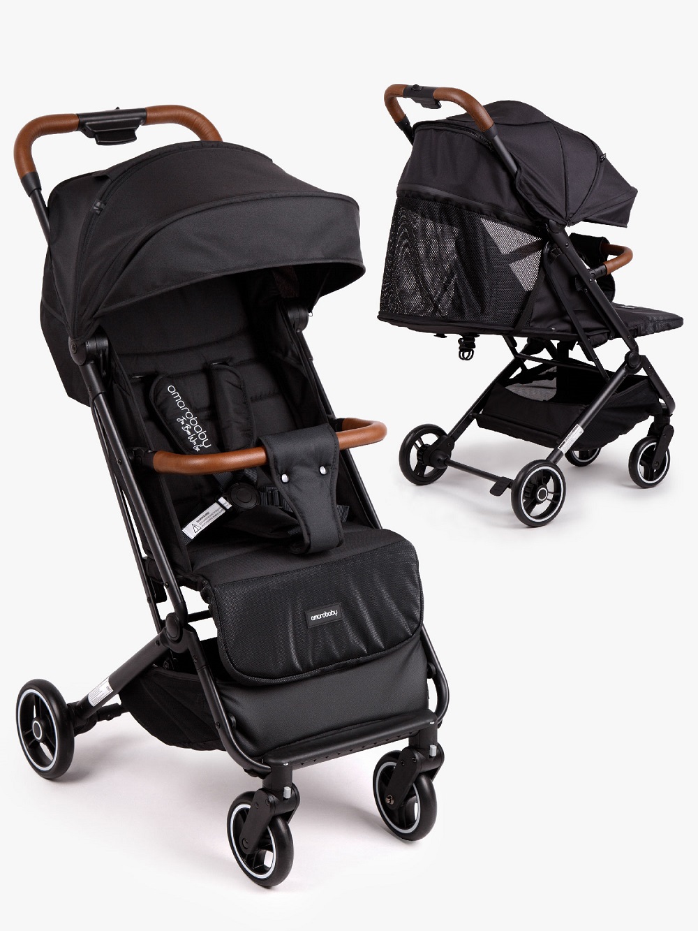 Прогулочная коляска Amarobaby Route Черный