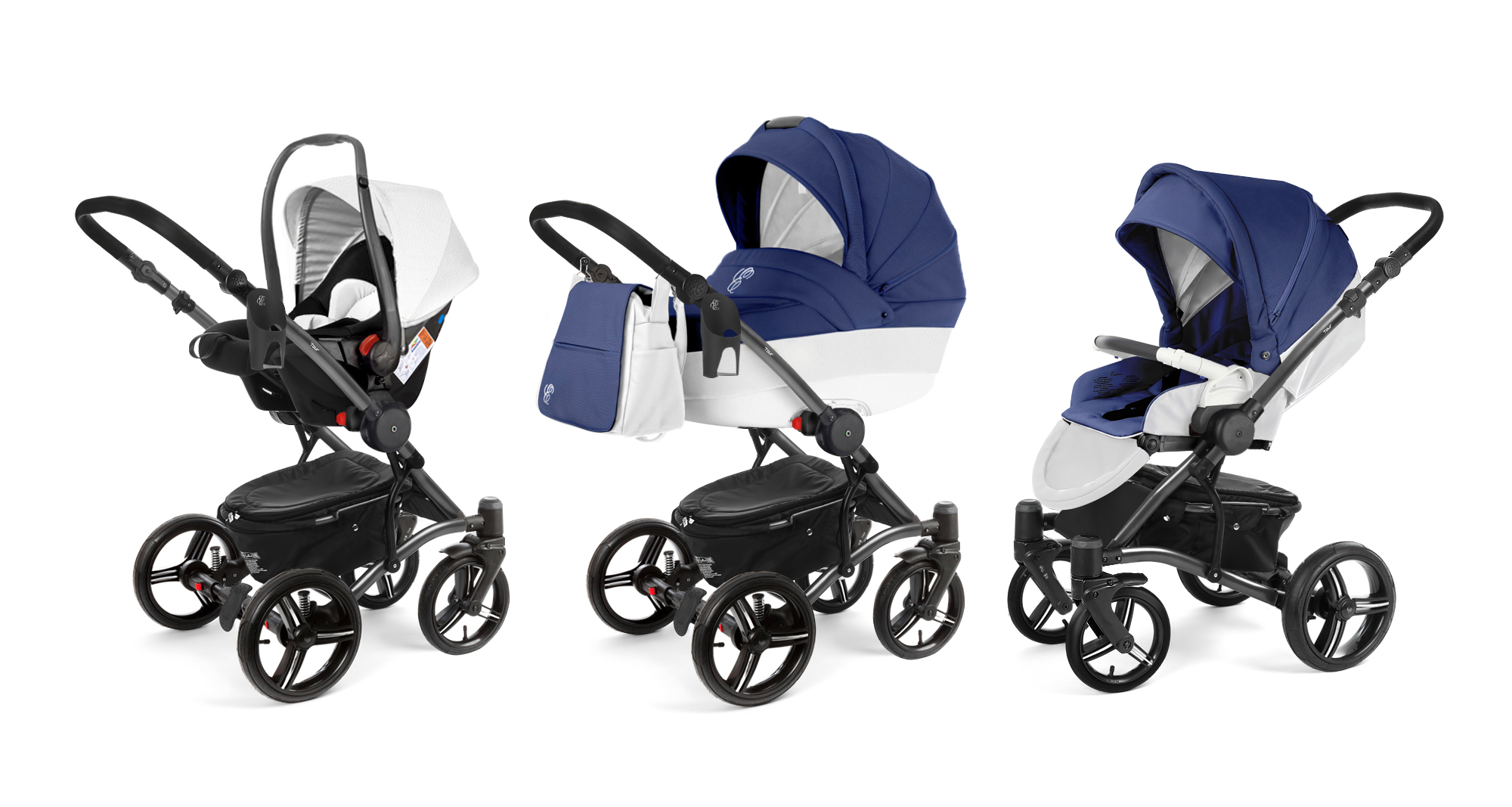 Коляска 3 в 1 Esspero Grand Tour (шасси Graphite) Mar leatherette