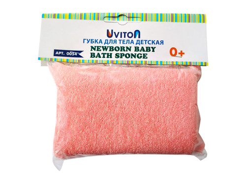 Губка для купания Uviton Breez арт.0054 Розовый
