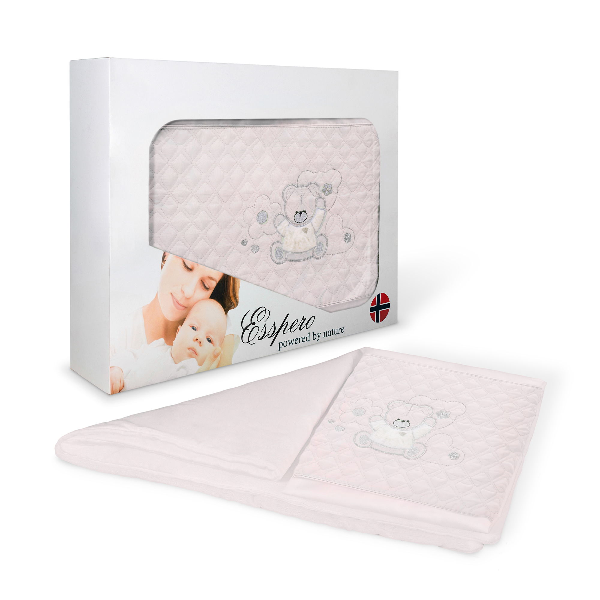 Комплект постельного белья в коляску Esspero Conny 5 предметов Elona Pink