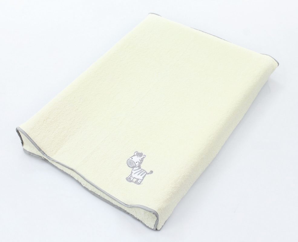 Простынь Ceba Baby на резинке на пеленальный матрасик 50x70 см Zebra grey