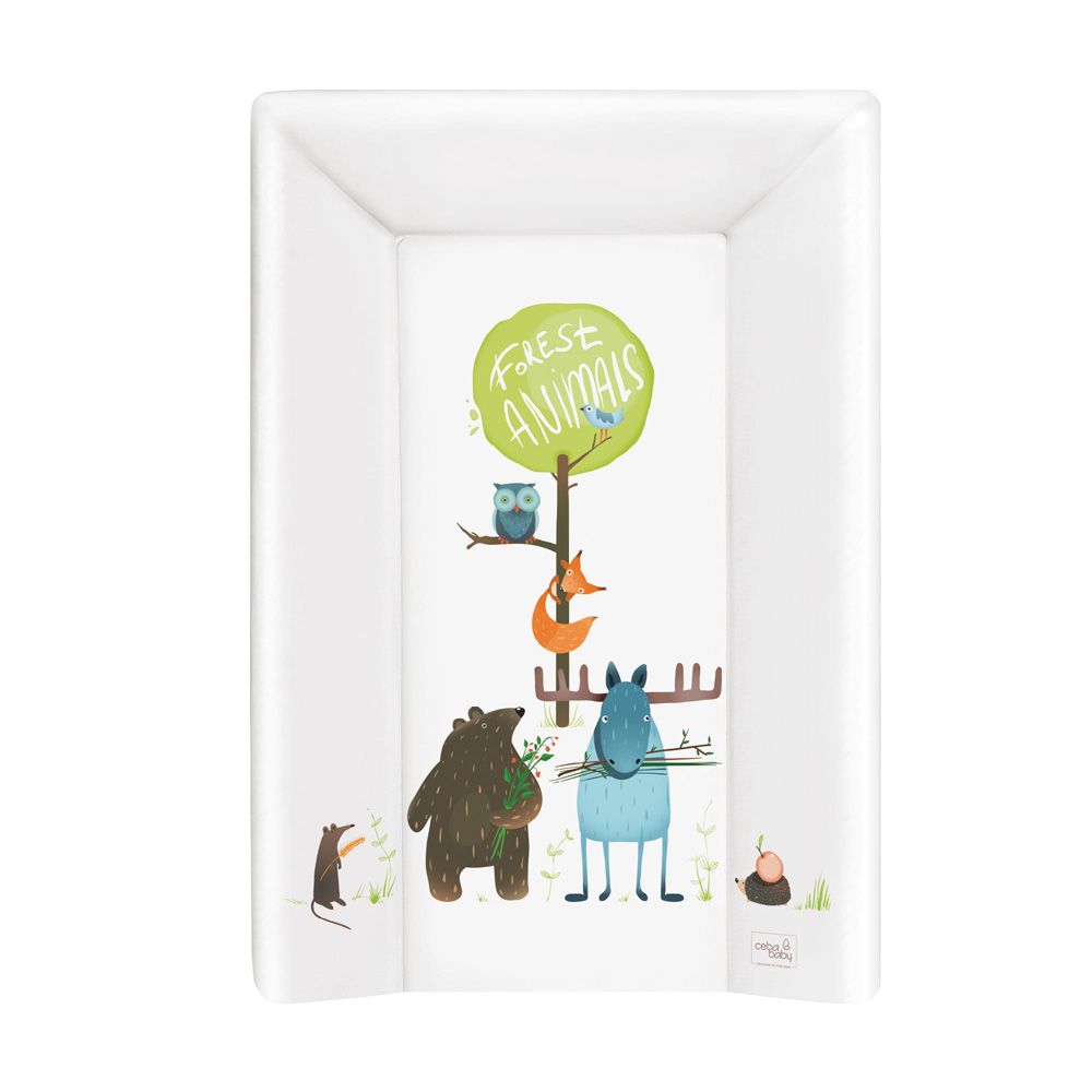 Пеленальный матрац на кровать Ceba Baby Nature 70 см на жёстком основании Animals W-201-103-100