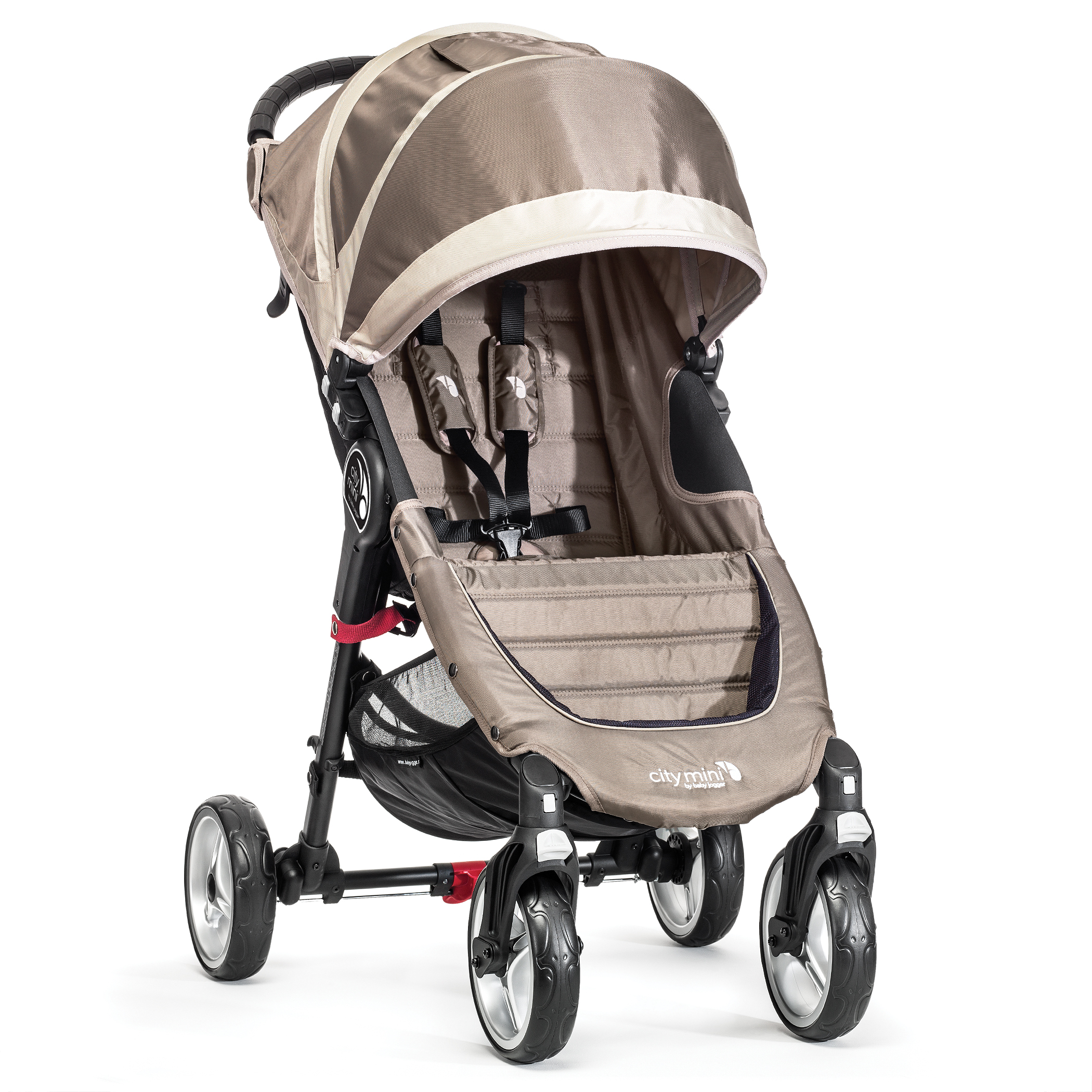 Прогулочная коляска Baby Jogger City Mini Single 4Weel песочно-черный