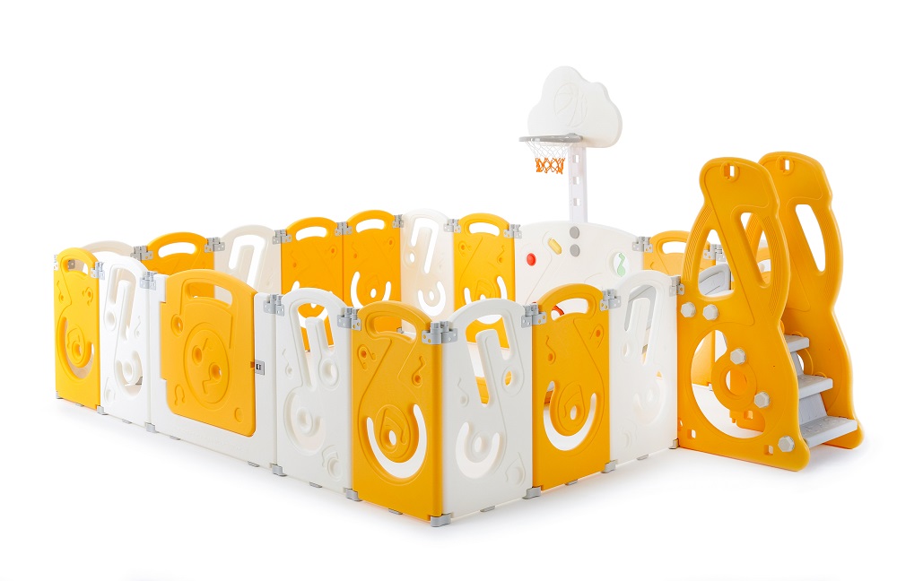 Манеж UNIX Kids SUPREME Music 200x240 Yellow