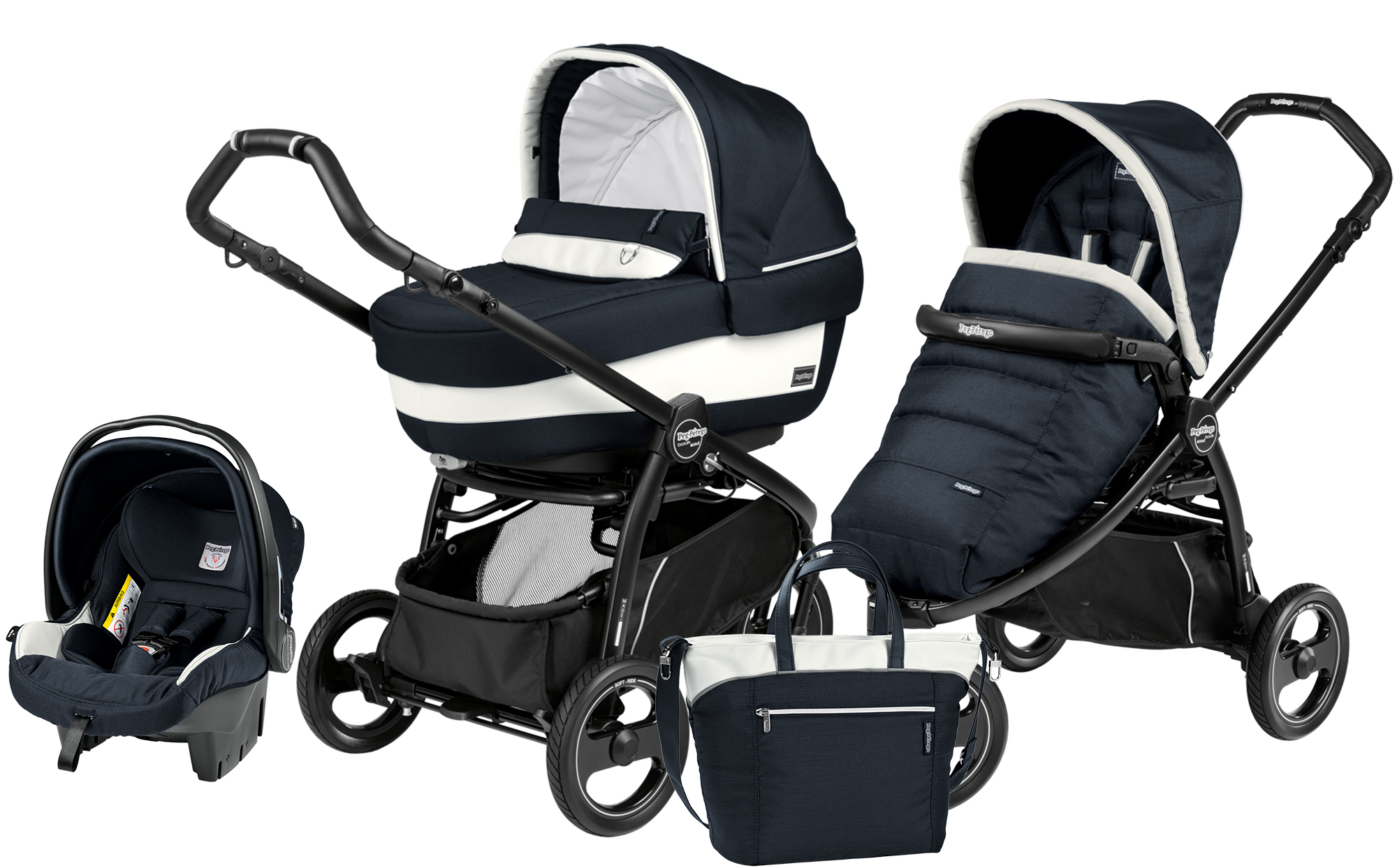 Коляска 3 в 1 Peg Perego Book Scout Elite Set Modular Luxe Blue
