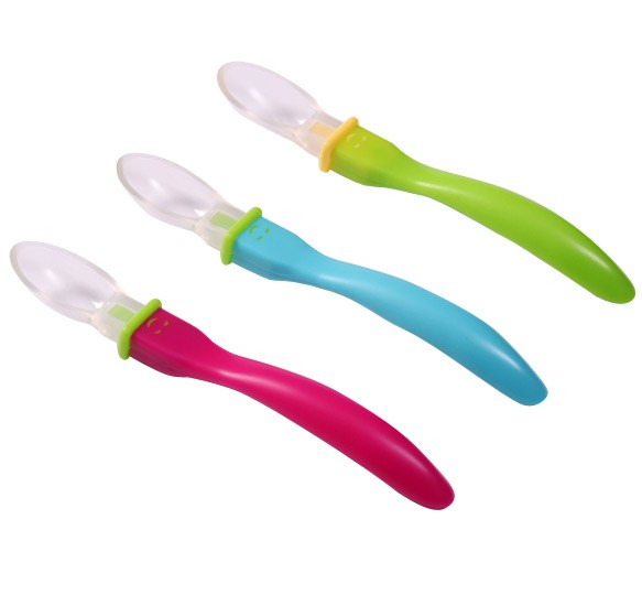 Ложечка с силиконовым наконечником BabyOno 252