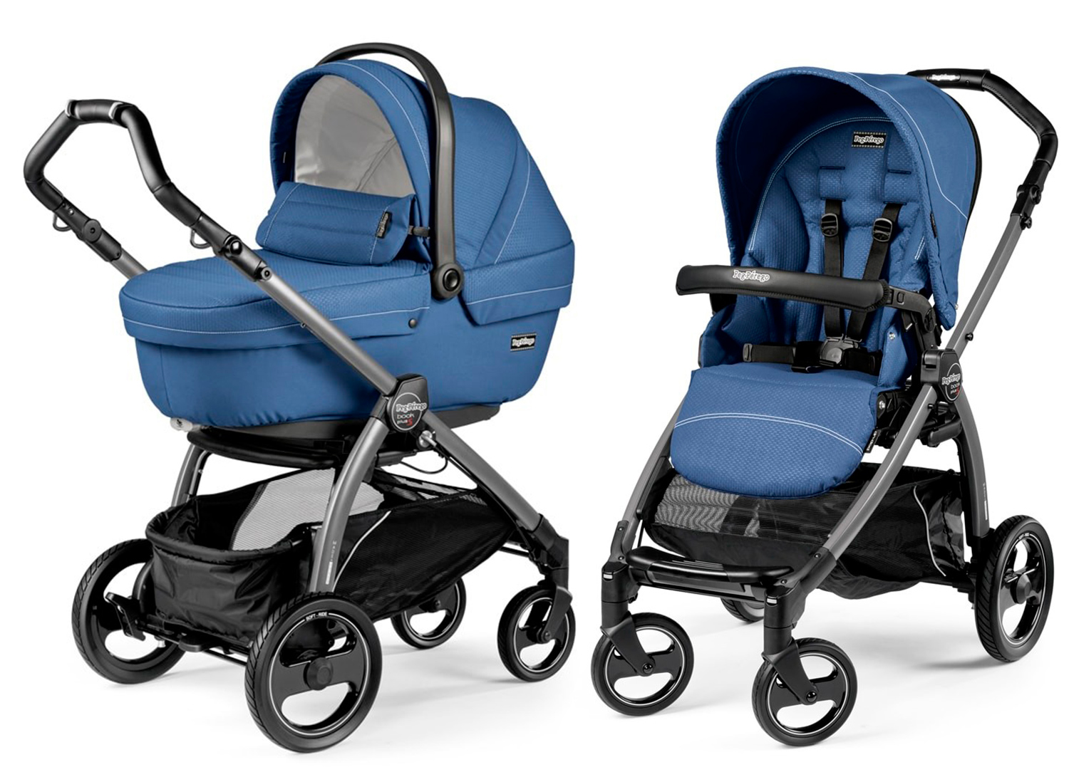 Коляска 2 в 1 Peg-Perego Book Plus S Mod Bluette
