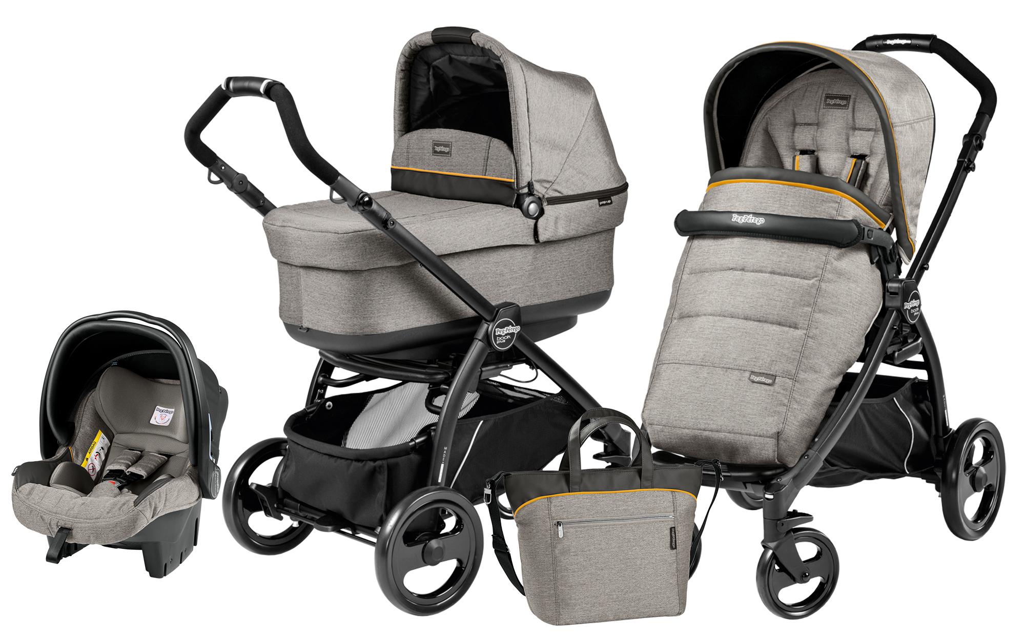 Peg-Perego Book Plus Modular System POP UP Luxe Grey