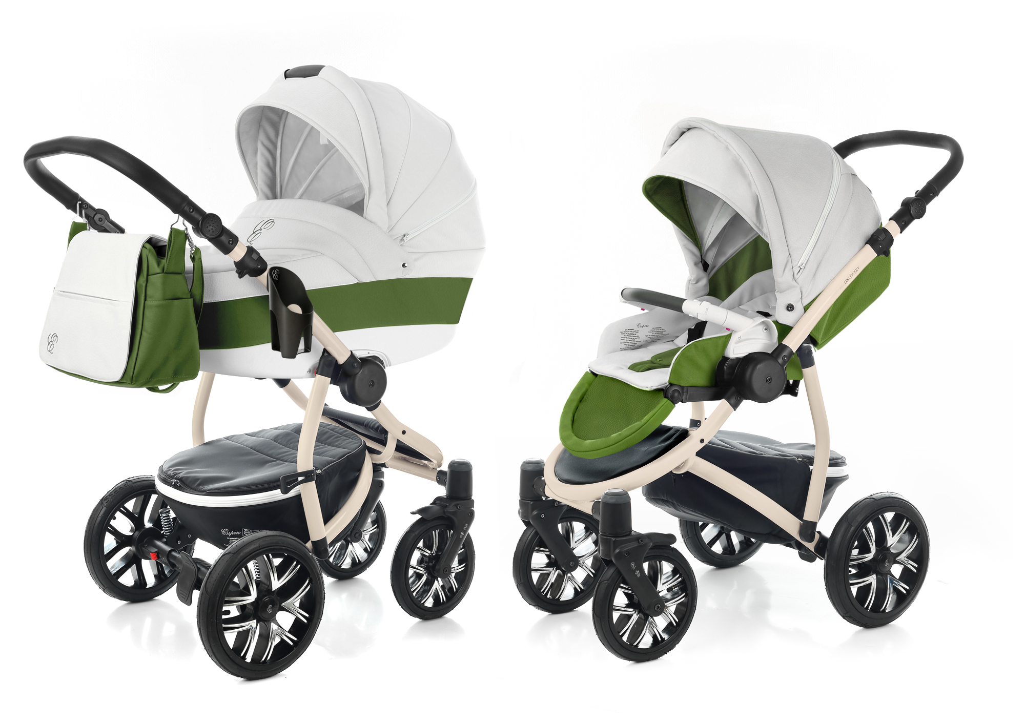 Коляска 2 в 1 Esspero Grand Discovery (шасси Beige) Apple leatherette