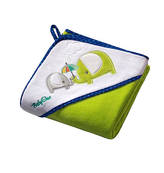 Полотенце велюровое BabyOno (76*76 см) Зеленый