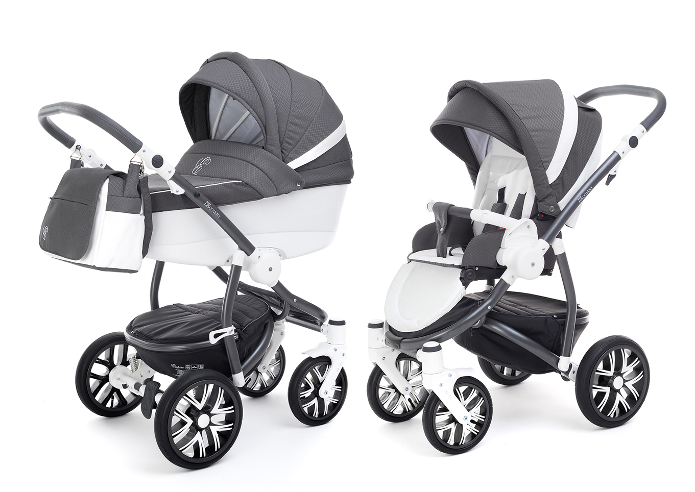 Коляска 2 в 1 Esspero Grand Discovery (шасси Graphite White) Diamond