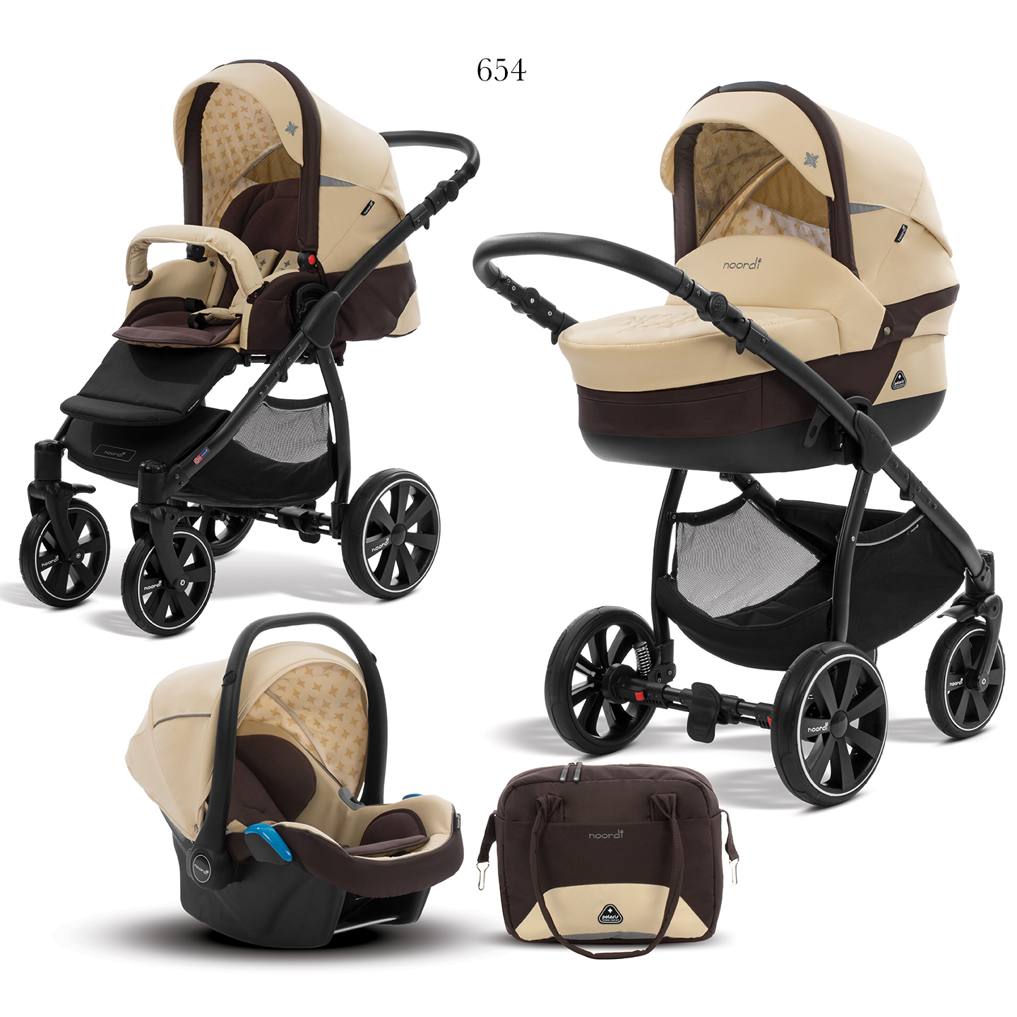 Коляска 3 в 1 Noordi Polaris Sport 654