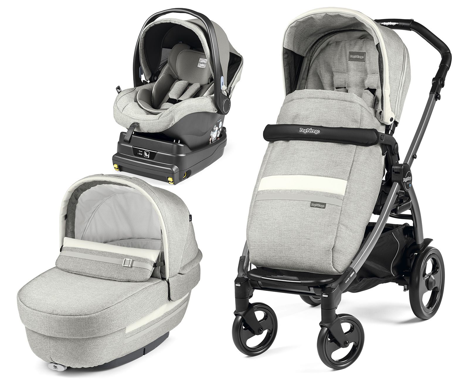 Коляска 3 в 1 Peg Perego Book 51 Elite I-Size Modular Luxe Pure