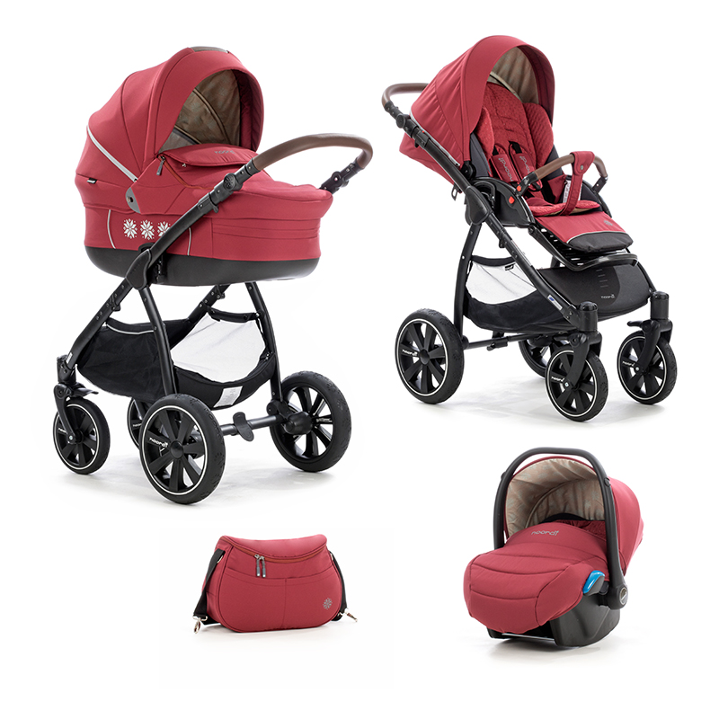 Коляска 3 в 1 Noordi Fjordi Sport NB+ Burnt Rouge 856