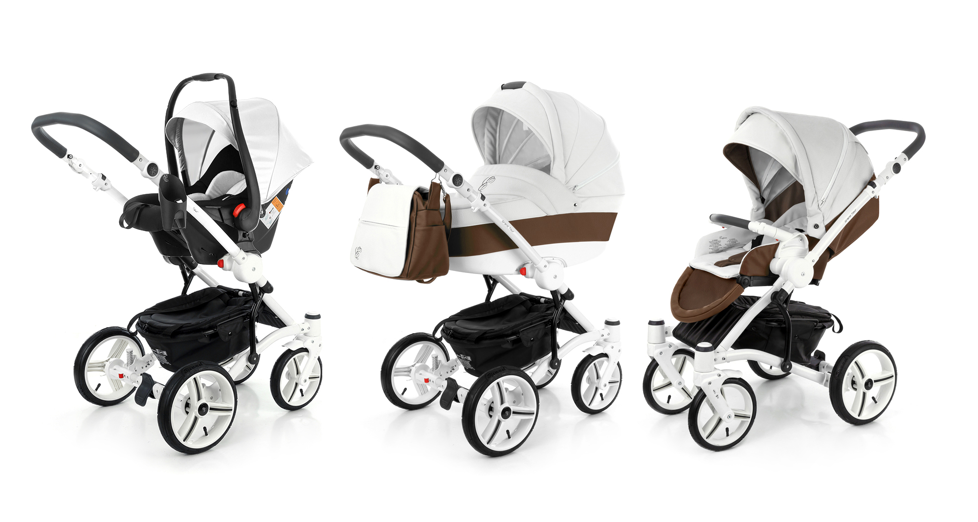 Коляска 3 в 1 Esspero Grand Tour Canella leatherette