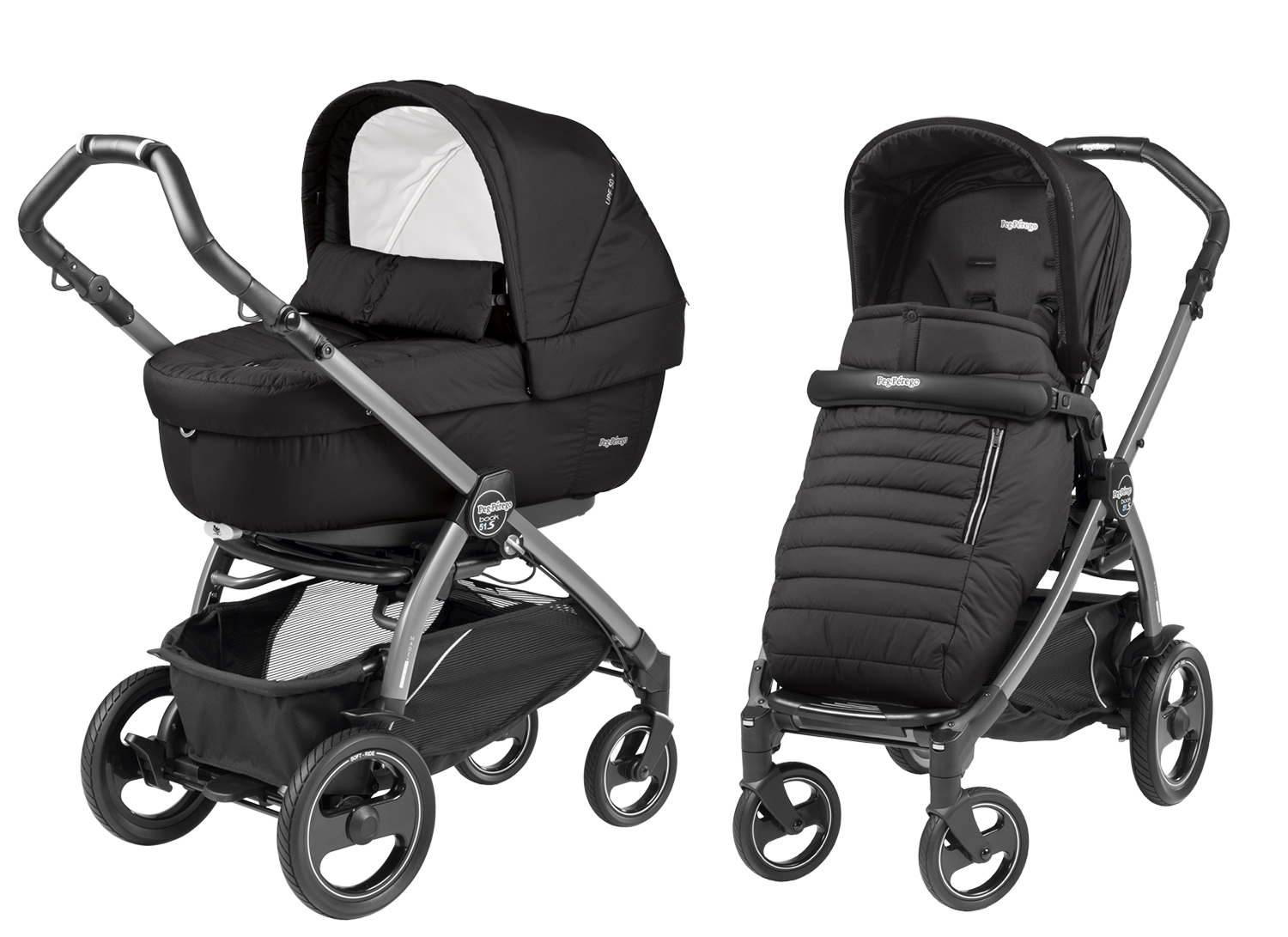 Коляска 2 в 1 Peg Perego Book 51 S Elite Combo Breeze Noir