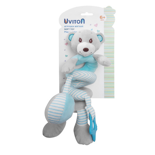 Игрушка-спиралька Uviton Мишка арт. 0124 Голубой