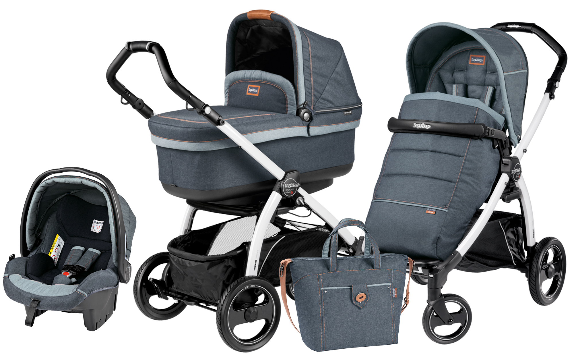 Peg-Perego Book Plus S Pop Up Modular Blue Denim