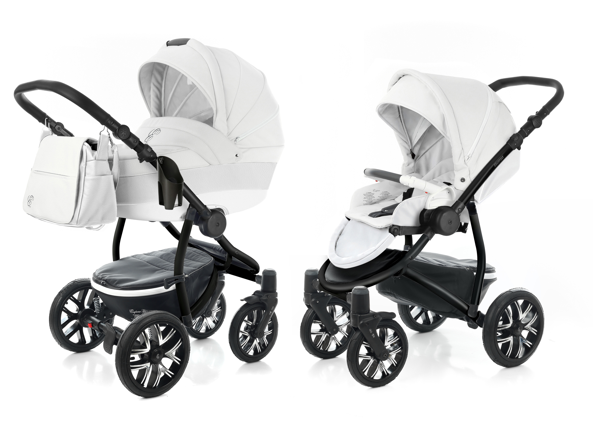 Коляска 2 в 1 Esspero Grand Discovery (шасси Graphite) Argtic leatherette