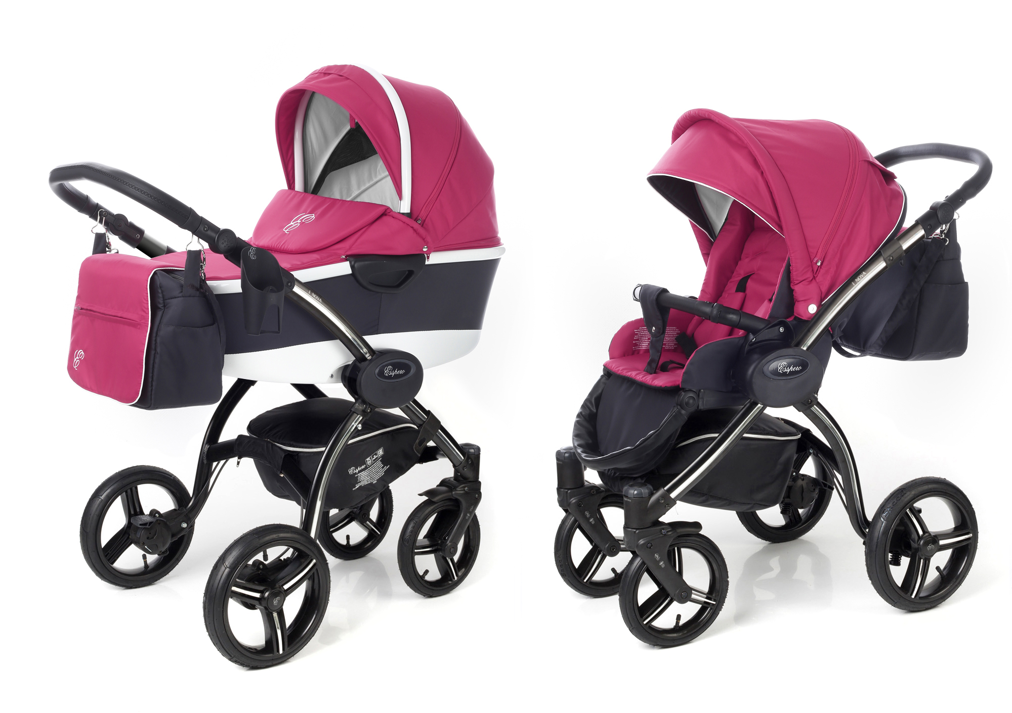 Коляска 2 в 1 Esspero I-Nova Alu (шасси Black) Camellia