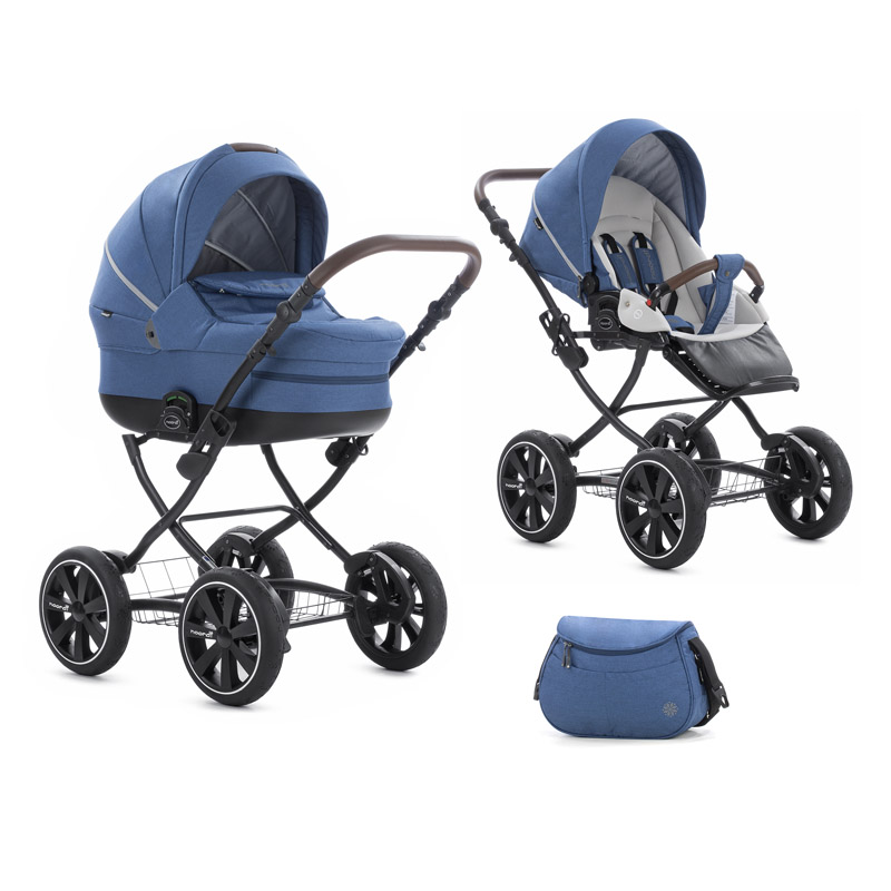 Коляска 2 в 1 Noordi Fjordi Classic Melange Navy Melange 891/1
