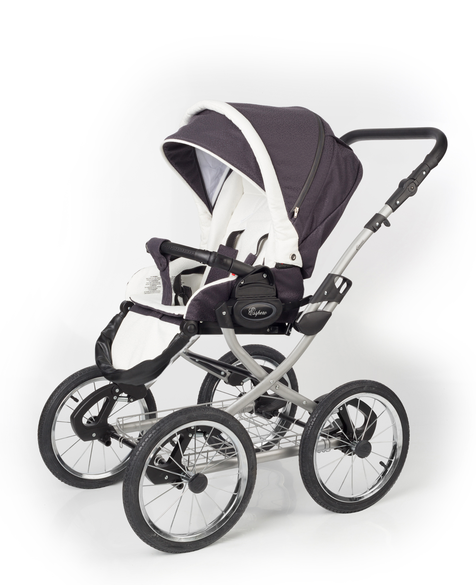 Прогулочная коляска Esspero Classic (шасси Grey) Grey Leves