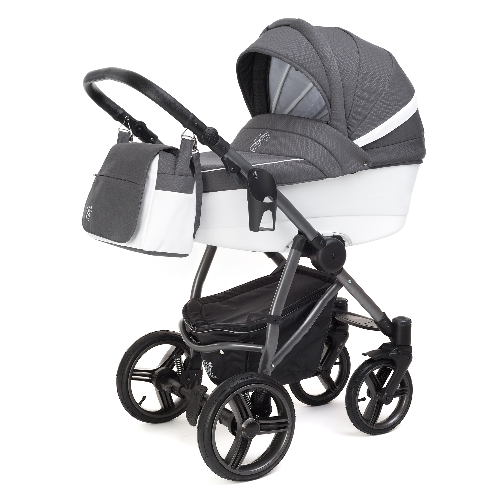 Коляска для новорожденных Esspero Grand Newborn Lux (шасси Graphite) Diamond