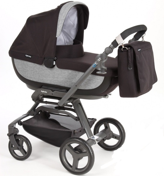 Коляска 2 в 1 Inglesina Quad System т.коричневый/серый