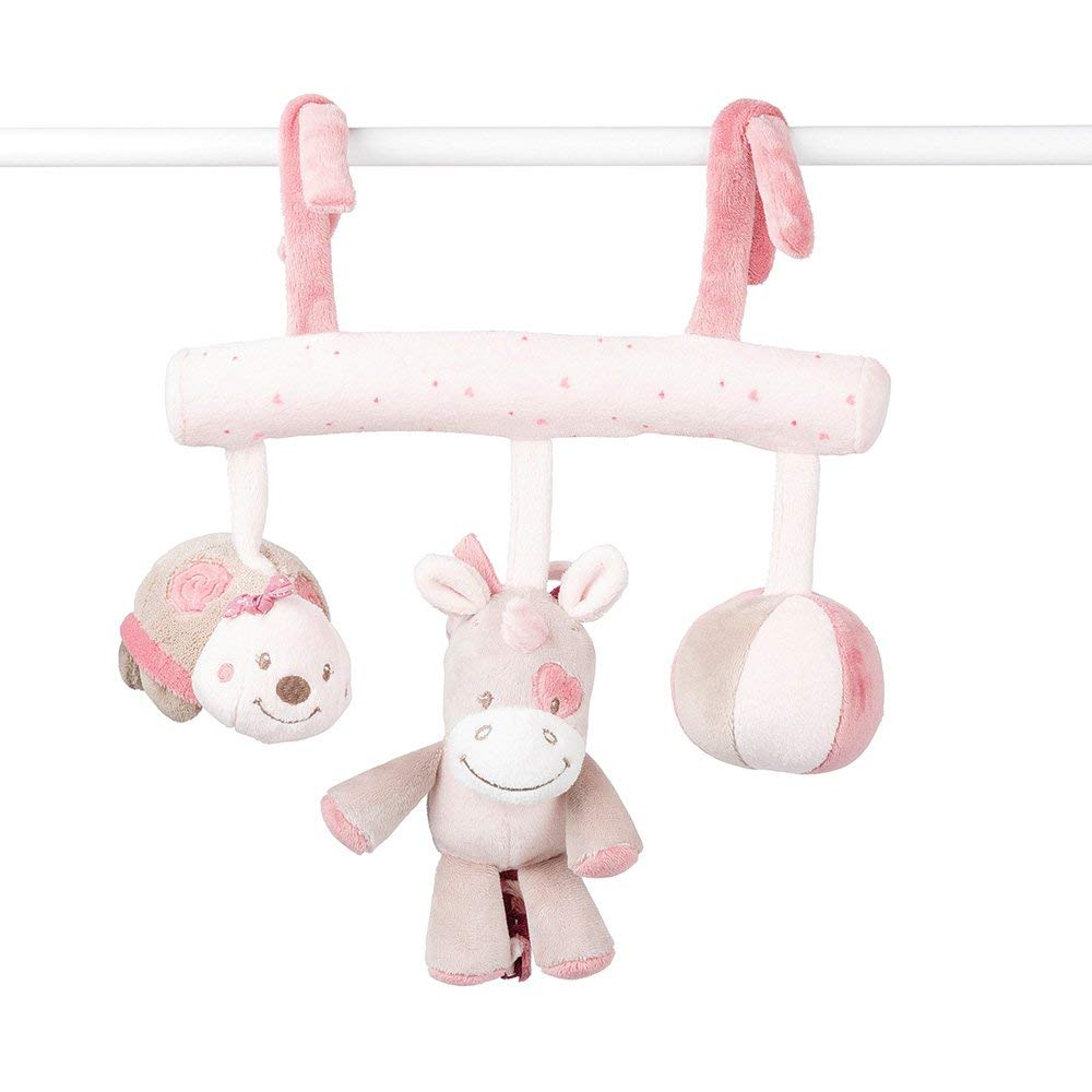 Мягкая игрушка на завязках Nattou Soft Toy Nina, Jade Lili Кролик, Единорог и Черепашка 987233