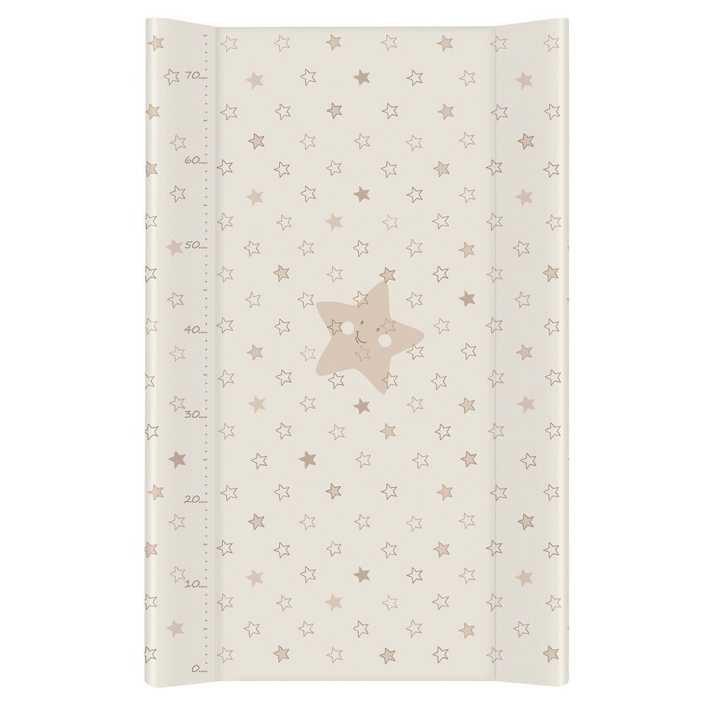 Пеленальный матрасик Ceba Baby Comfort 80 см без изголовья на кровать 125x65 см W-212 Stars beige